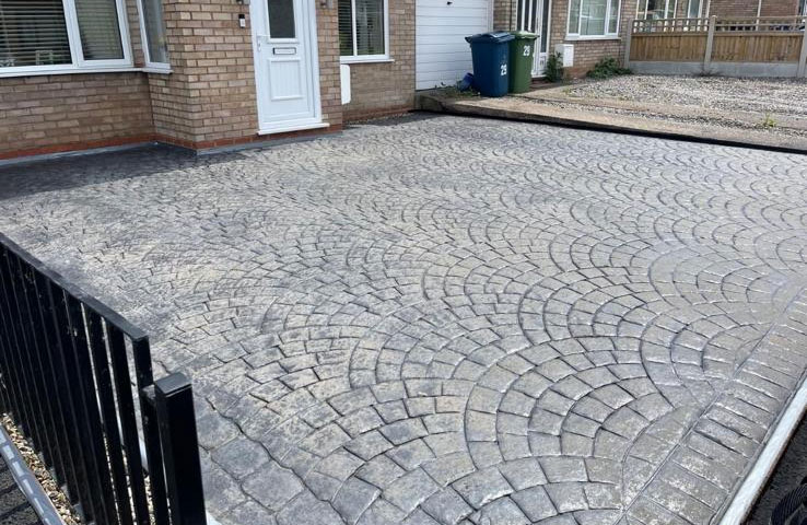 concrete imprint, stafford